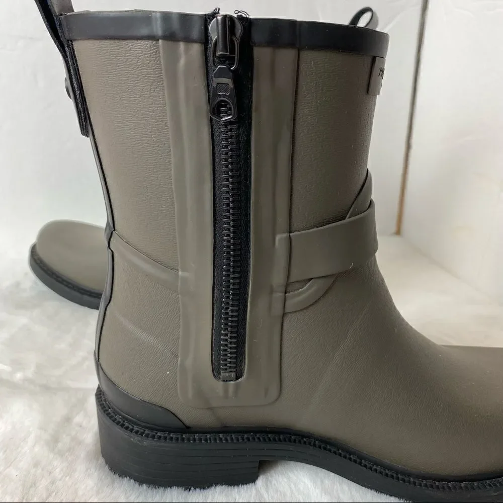 Rag and Bone Moto Rain Boots Size 35